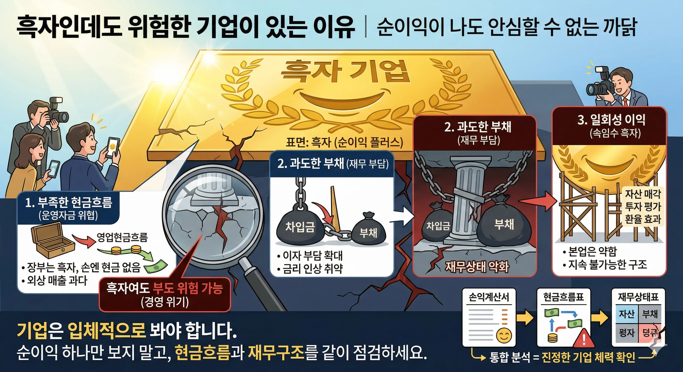흑자인데도 위험한 기업이 있는 이유 | 순이익이 나도 안심할 수 없는 까닭
