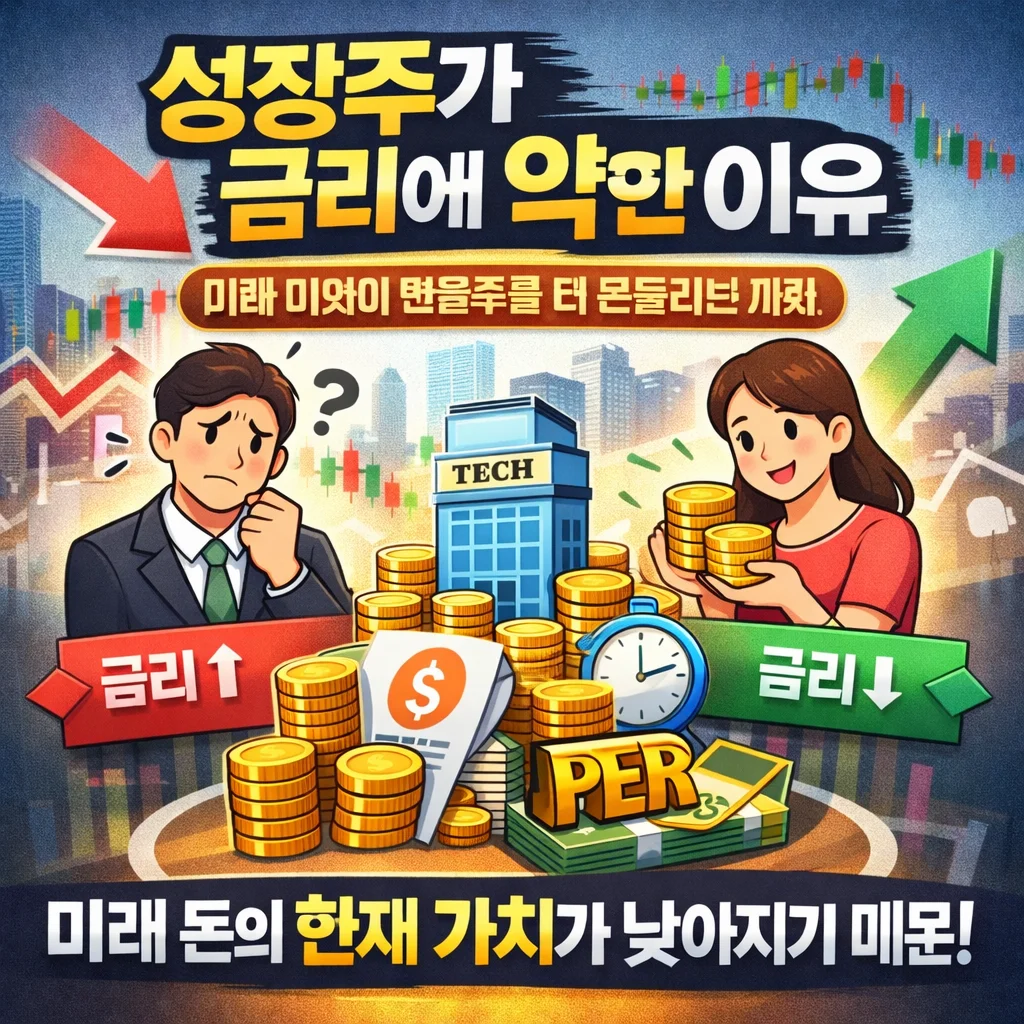 성장주가 금리에 약한 이유 | 미래 이익이 많은 기업일수록 더 흔들리는 까닭